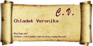 Chladek Veronika névjegykártya